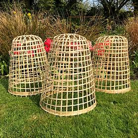 Bamboo Bell Cloche & Garden Plant Protection Cover - Large